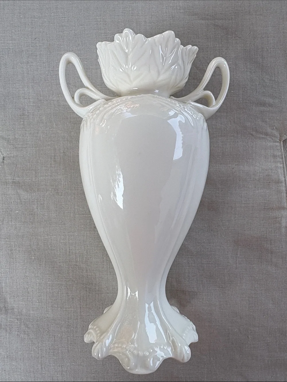 Vintage Ivory Flower/Bulb-Forcer Decorative Vase